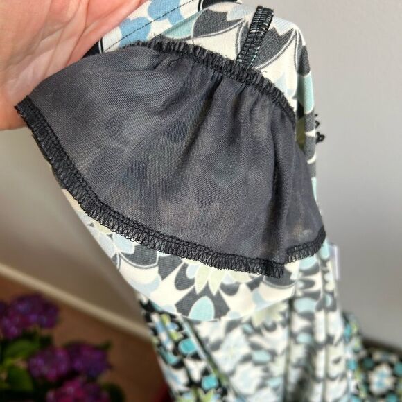 Maggy London Floral Faux Wrap Dress - Picture 8 of 8